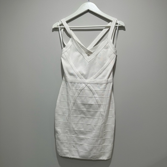 Guess Dresses & Skirts - Guess Strappy White Bandage Dress size L